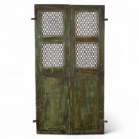 Pair of Antique Vintage Indian Doors Shutters