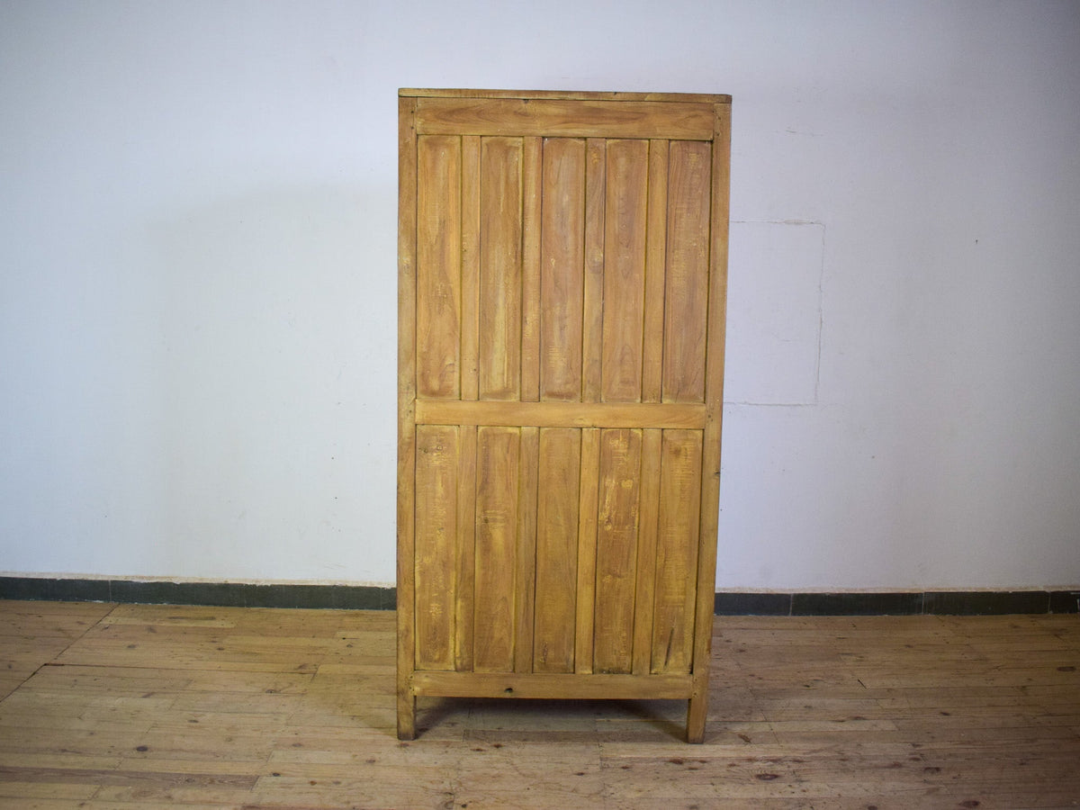 Vintage Rustic Hard Wood Fitted Interior Cupboard Cabinet Storage