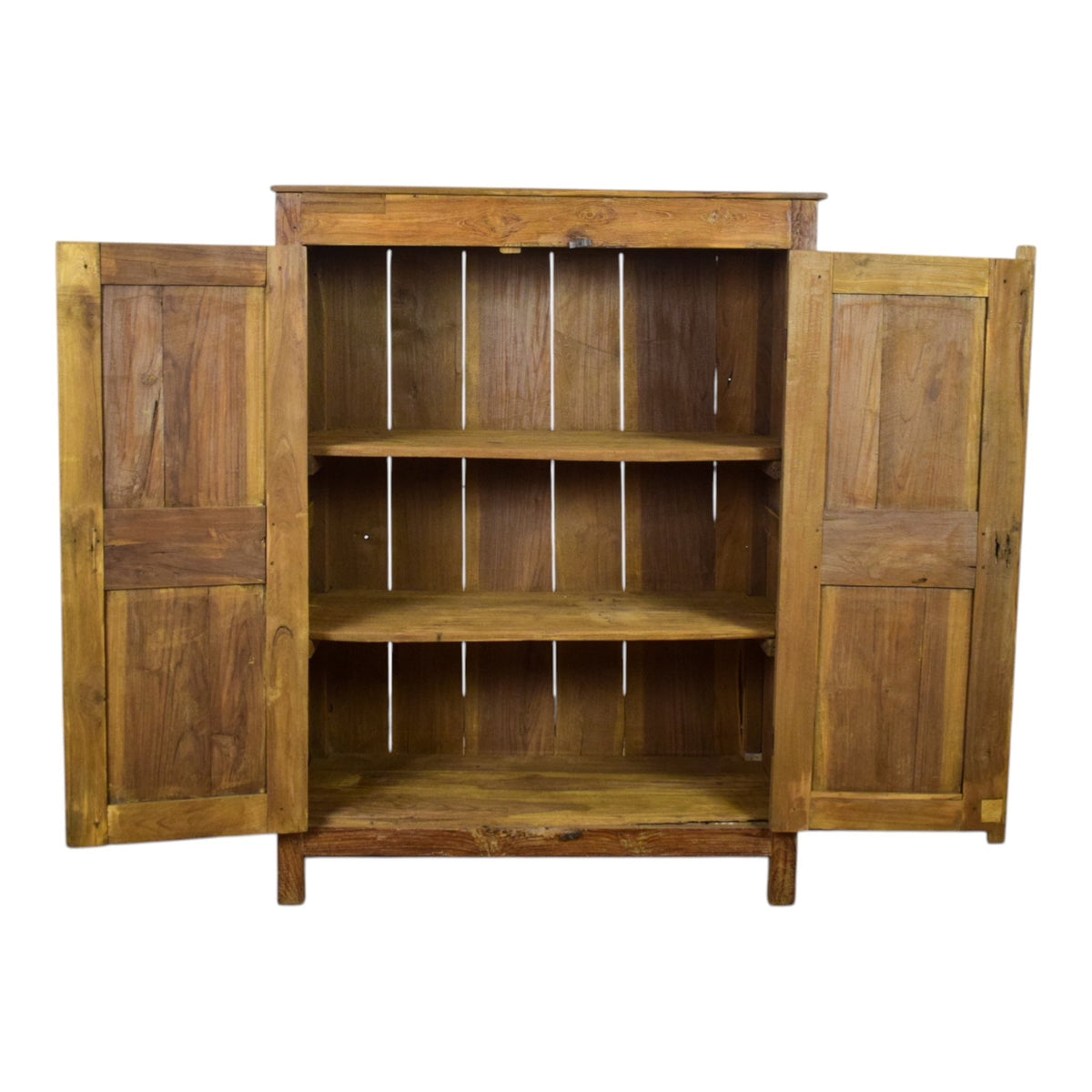 Vintage Rustic Wooden Cupboard Cabinet