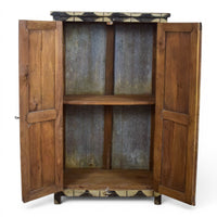 Vintage Hand-Painted Cupboard Cabinet