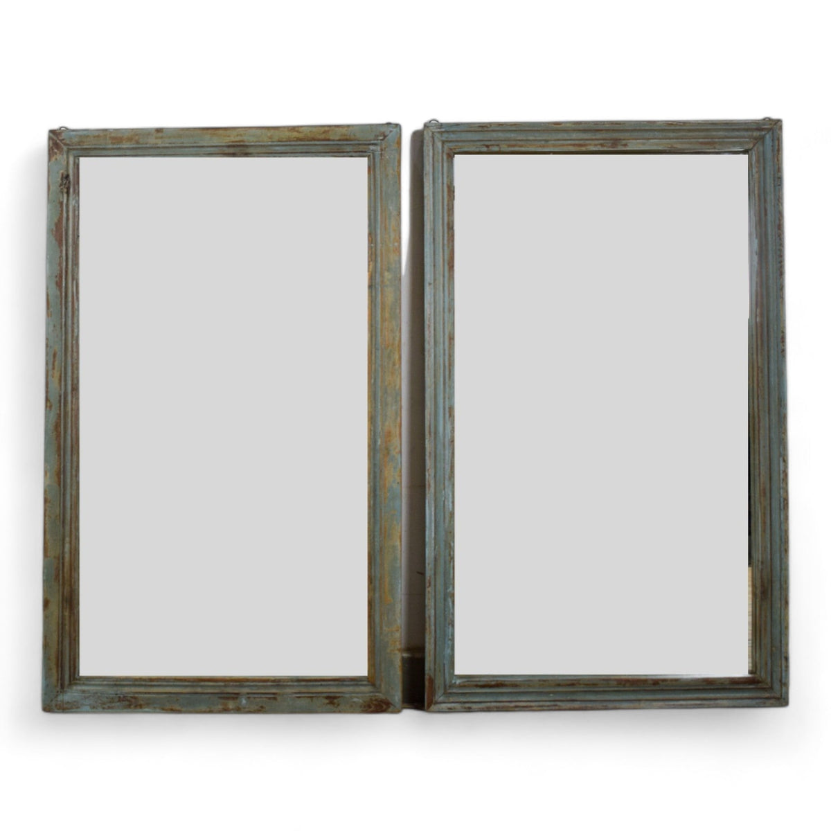 Very Large Vintage Indian Wooden Frame Mirror