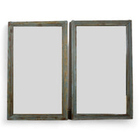 Very Large Vintage Indian Wooden Frame Mirror