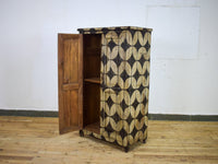 Vintage Hand-Painted Cupboard Cabinet