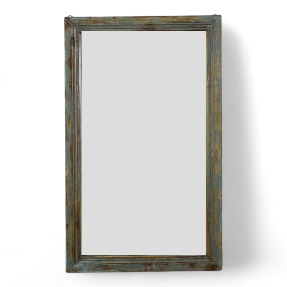 Very Large Vintage Indian Wooden Frame Mirror