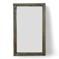 Very Large Vintage Indian Wooden Frame Mirror