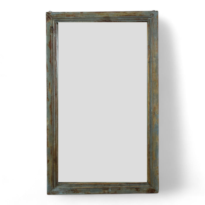 Very Large Vintage Indian Wooden Frame Mirror