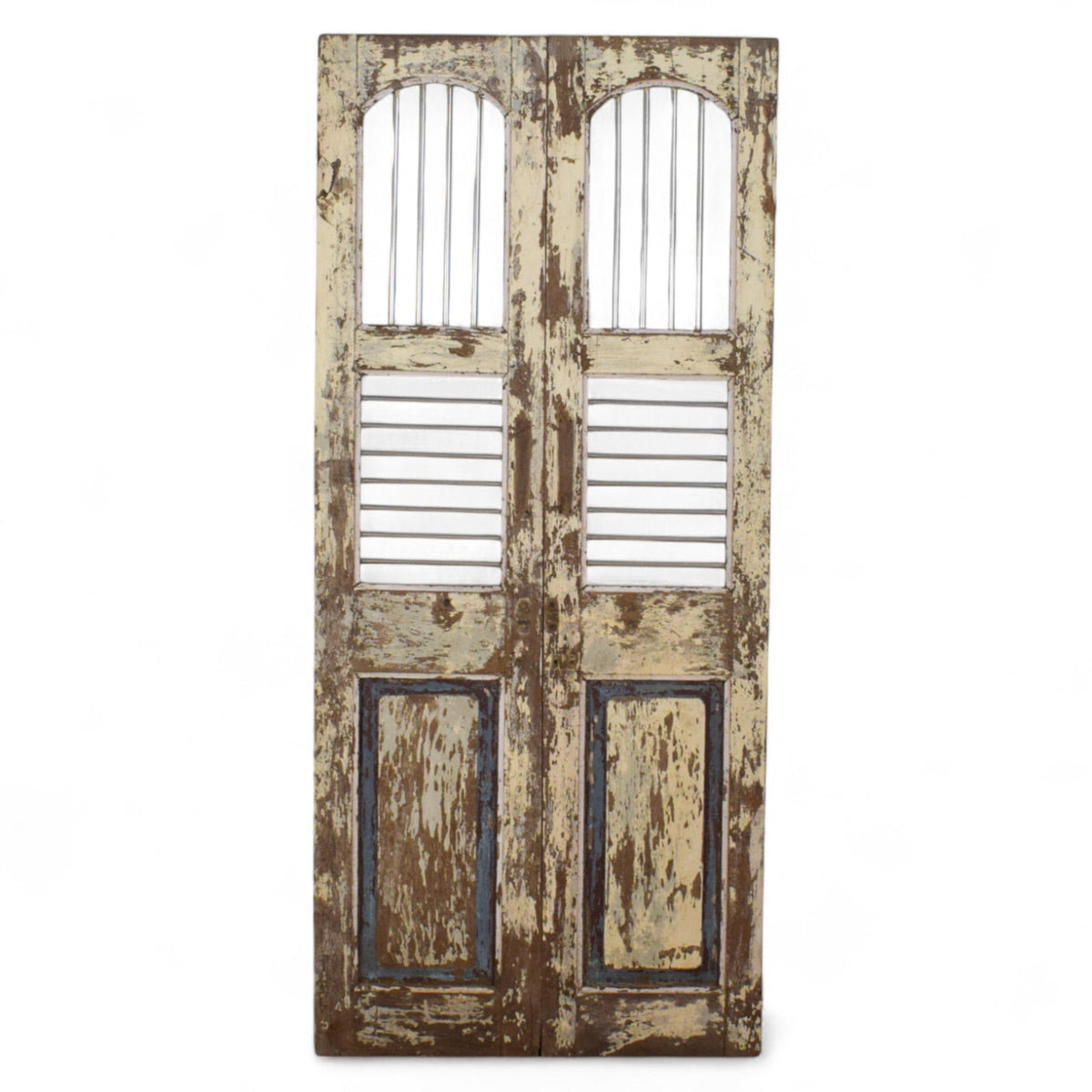 Pair of Antique Vintage Indian Doors Shutters