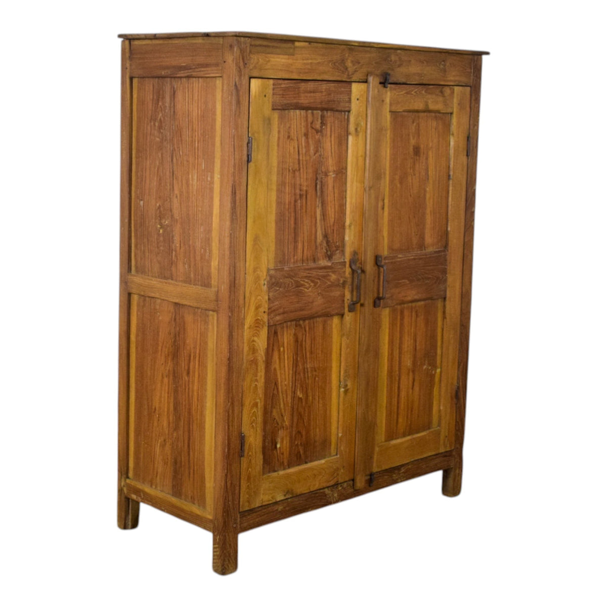 Vintage Rustic Wooden Cupboard Cabinet