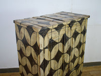 Vintage Hand-Painted Cupboard Cabinet