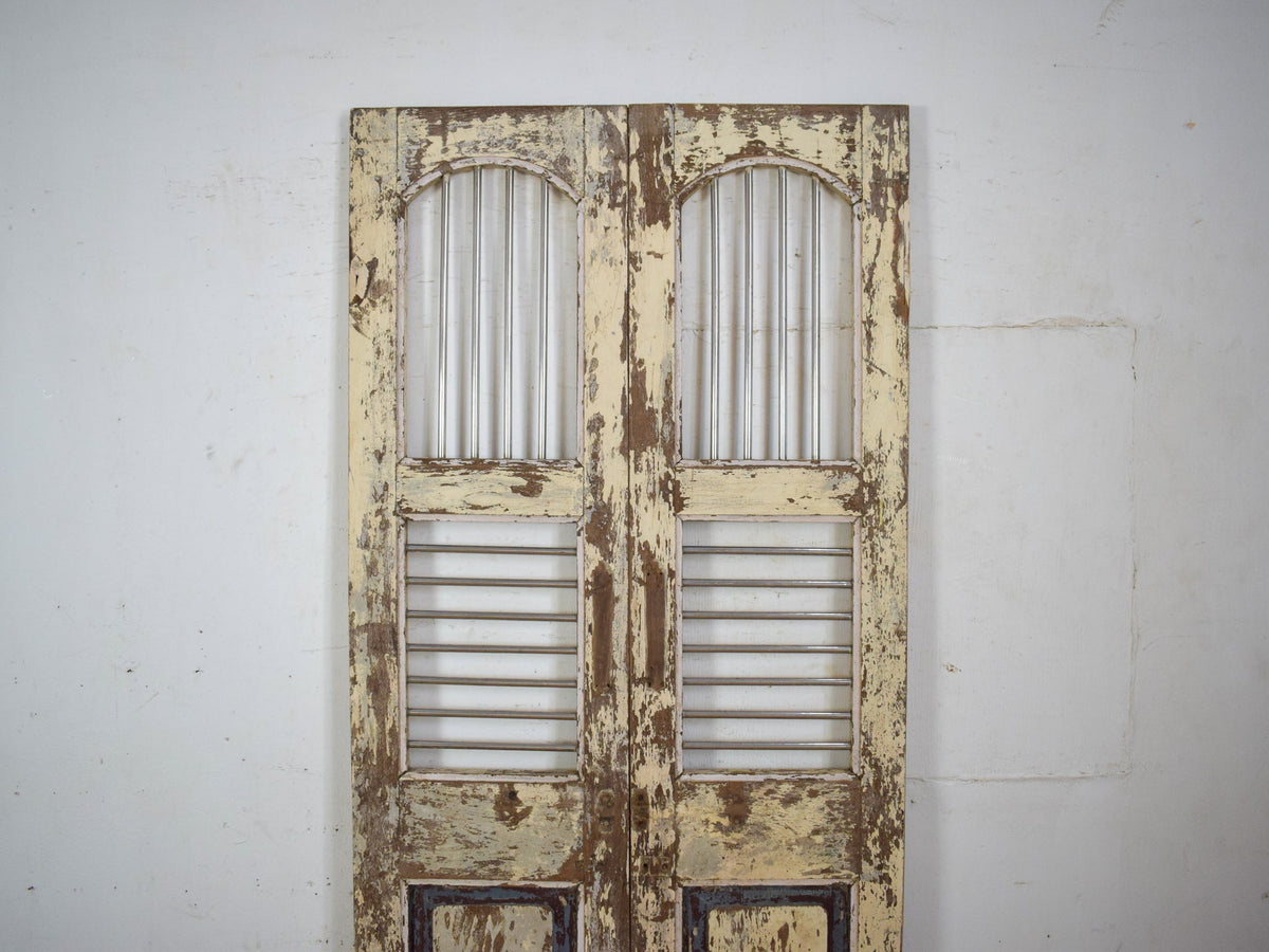 Pair of Antique Vintage Indian Doors Shutters