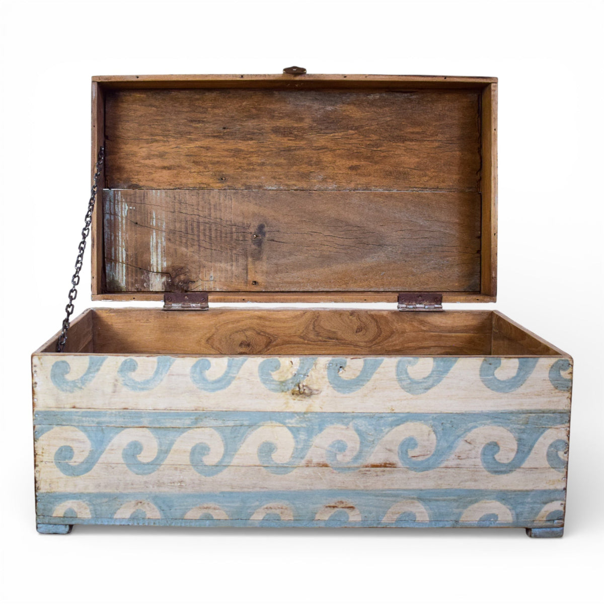 Hand Painted Vintage Chest Trunk Box