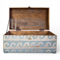 Hand Painted Vintage Chest Trunk Box