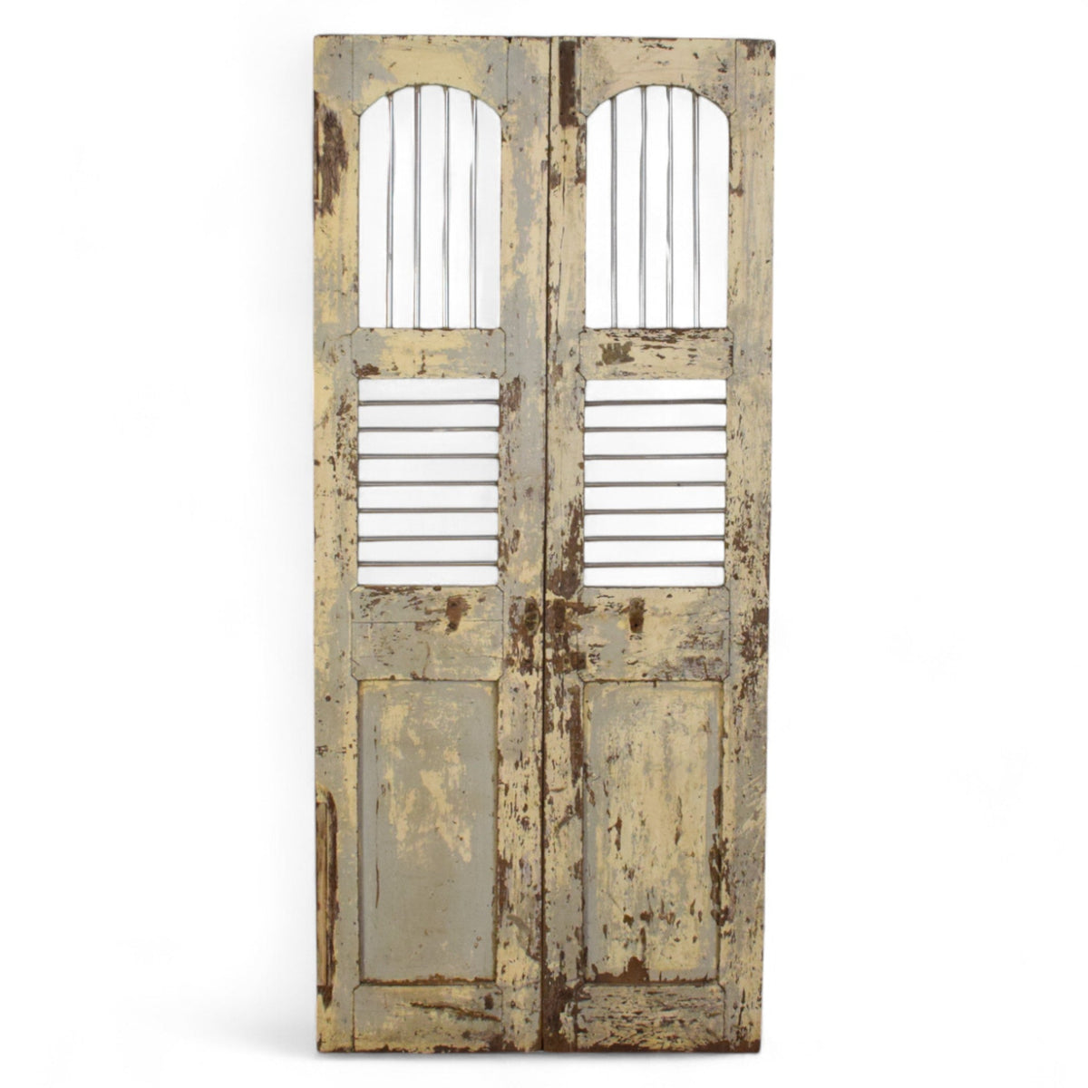 Pair of Antique Vintage Indian Doors Shutters