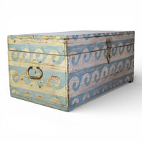 Hand Painted Vintage Chest Trunk Box