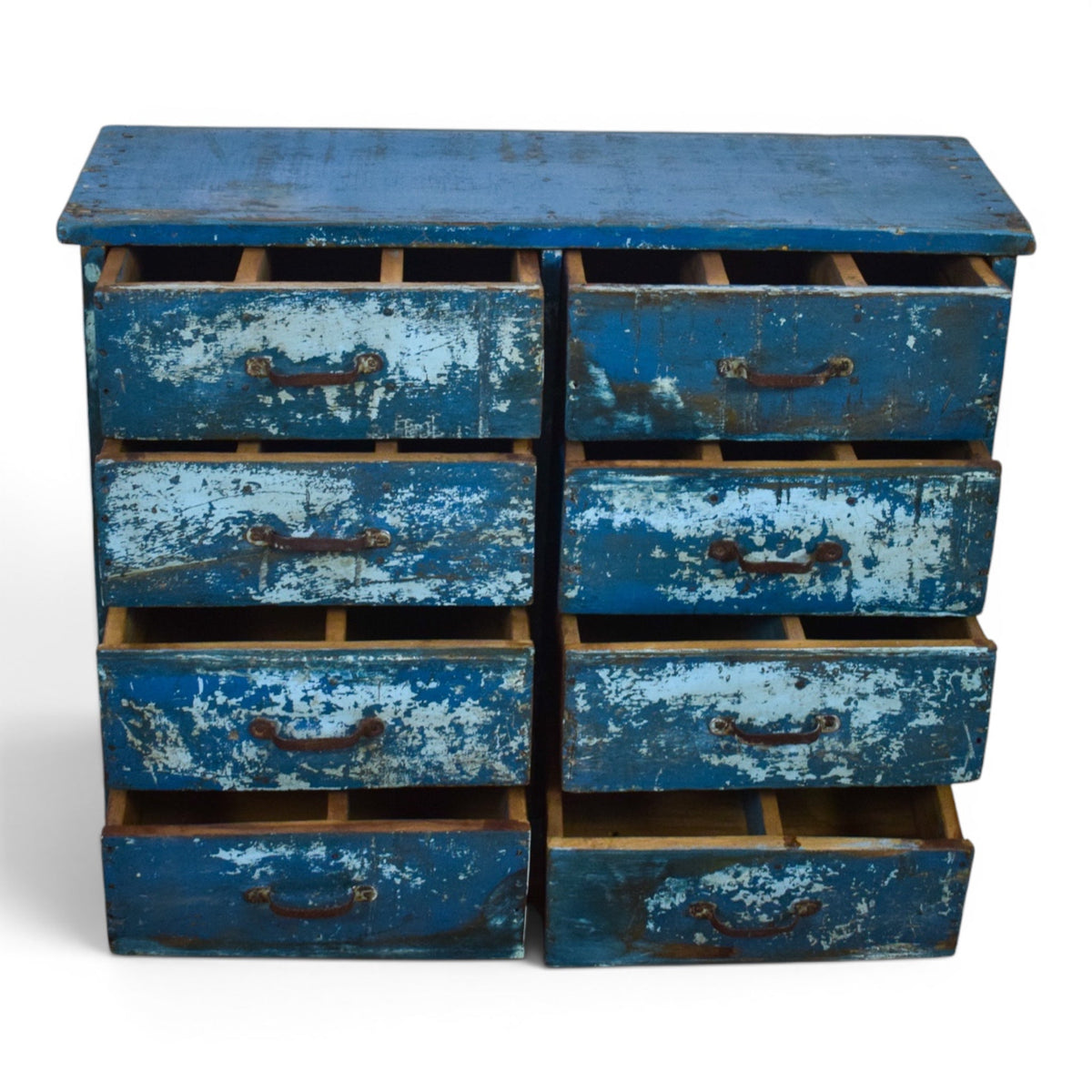 Small Vintage Rustic Worn Chest of drawers