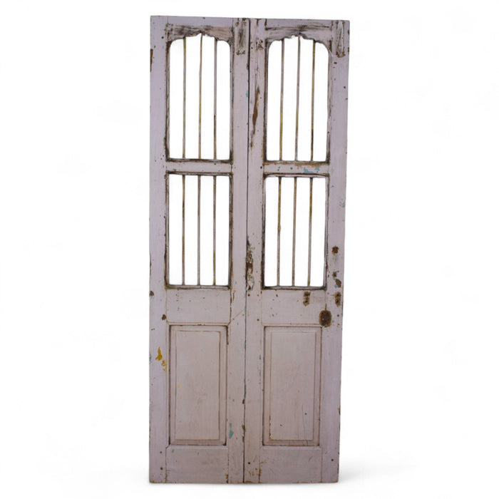 Pair of Antique Vintage Indian Doors Shutters