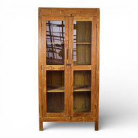Vintage Wooden Rustic Cupboard Cabinet
