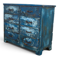 Small Vintage Rustic Worn Chest of drawers