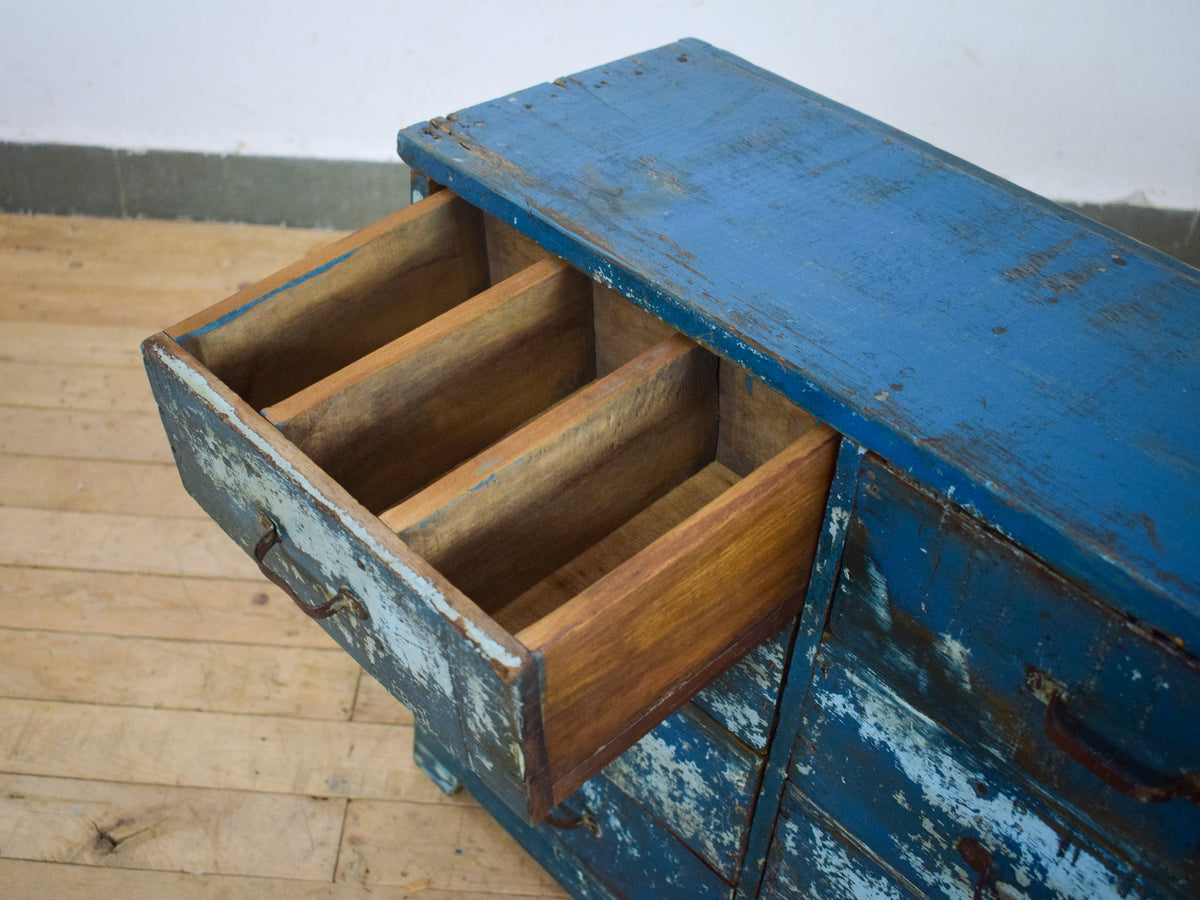 Small Vintage Rustic Worn Chest of drawers