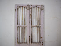 Pair of Antique Vintage Indian Doors Shutters