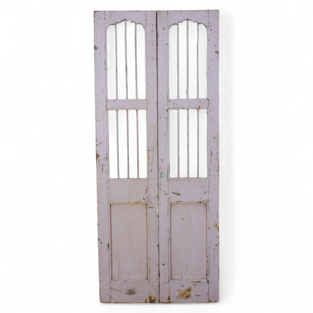 Pair of Antique Vintage Indian Doors Shutters