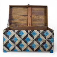 Hand Painted Vintage Chest Trunk Box
