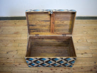 Hand Painted Vintage Chest Trunk Box