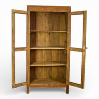 Vintage Wooden Rustic Cupboard Cabinet