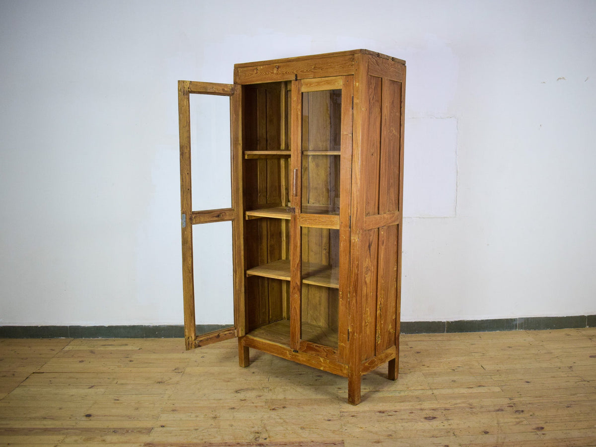 Vintage Wooden Rustic Cupboard Cabinet
