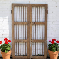 Pair of Antique Vintage Indian Doors Shutters