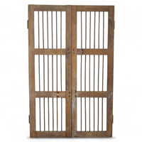 Pair of Antique Vintage Indian Doors Shutters
