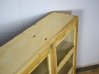 Vintage Rustic Bleached Wood Cupboard Cabinet Sideboard