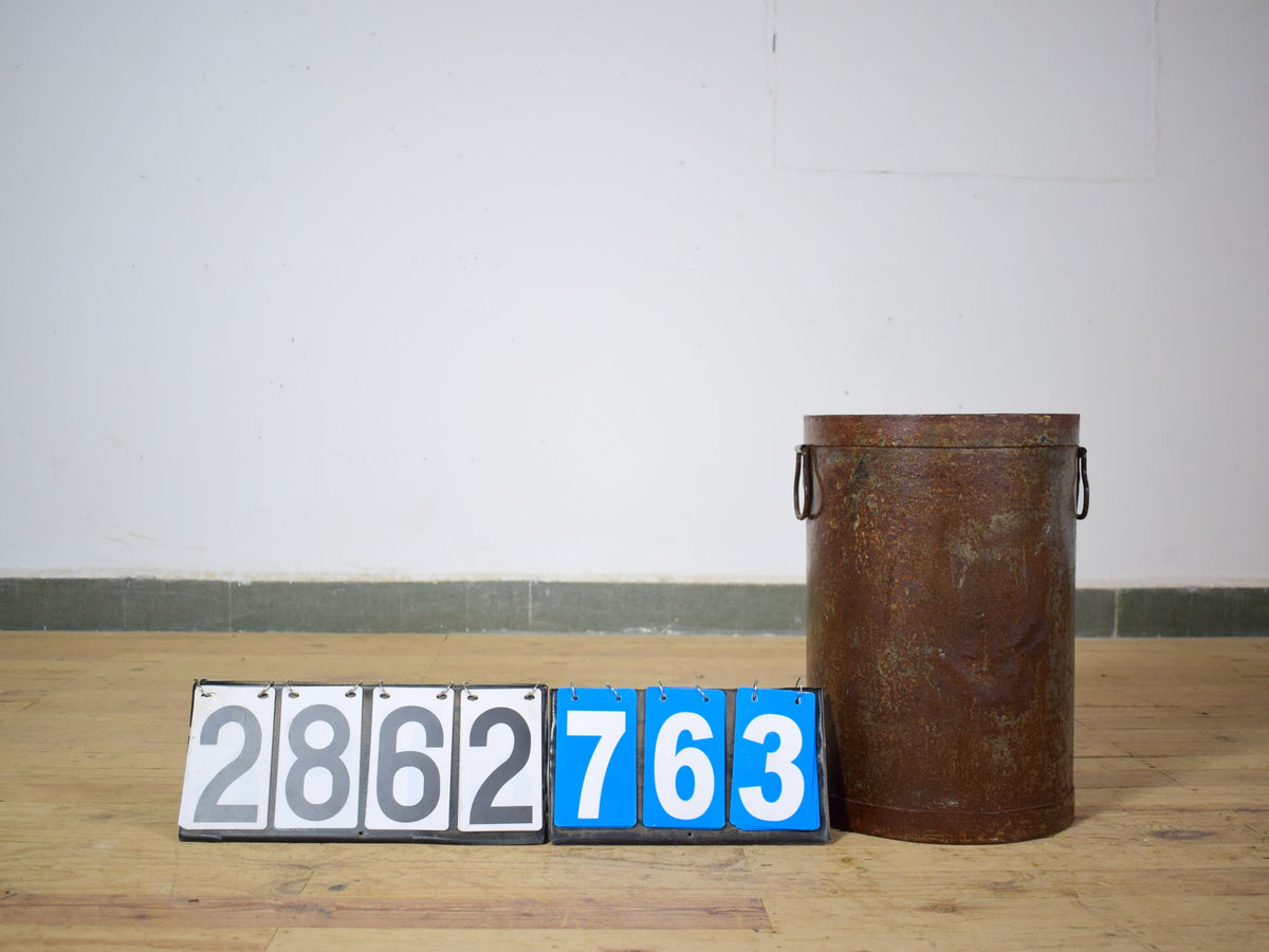 Vintage Rustic Metal Planter
