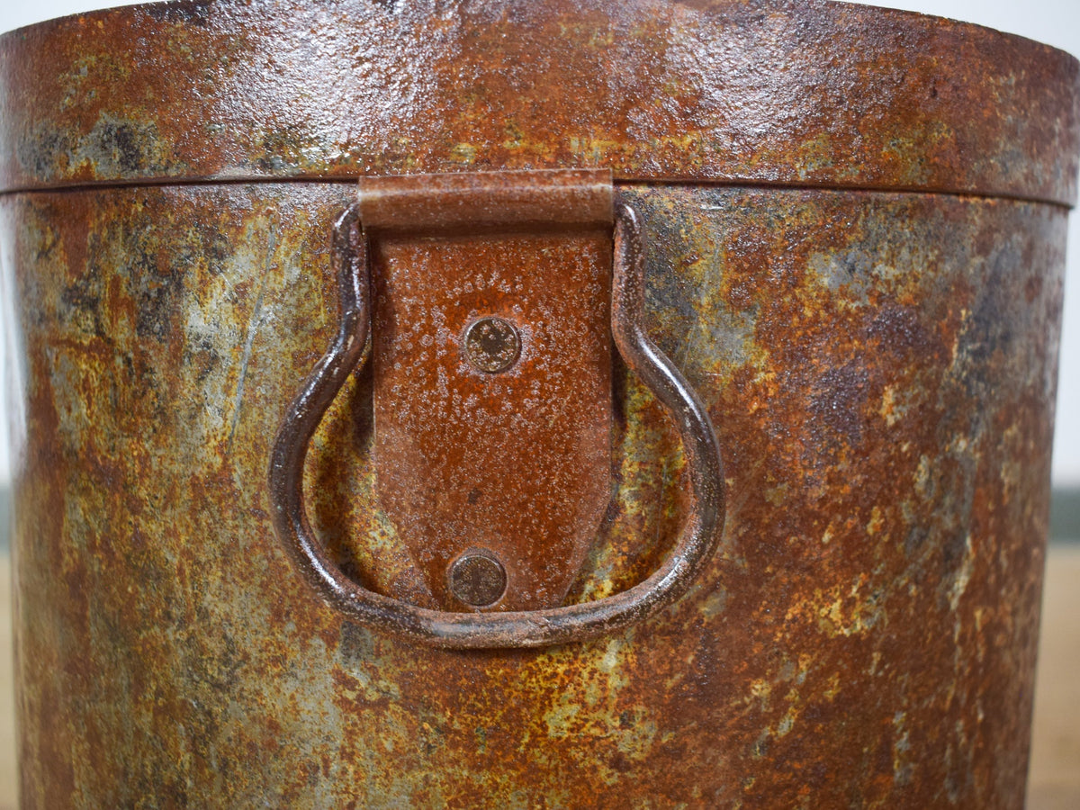 Vintage Rustic Metal Planter