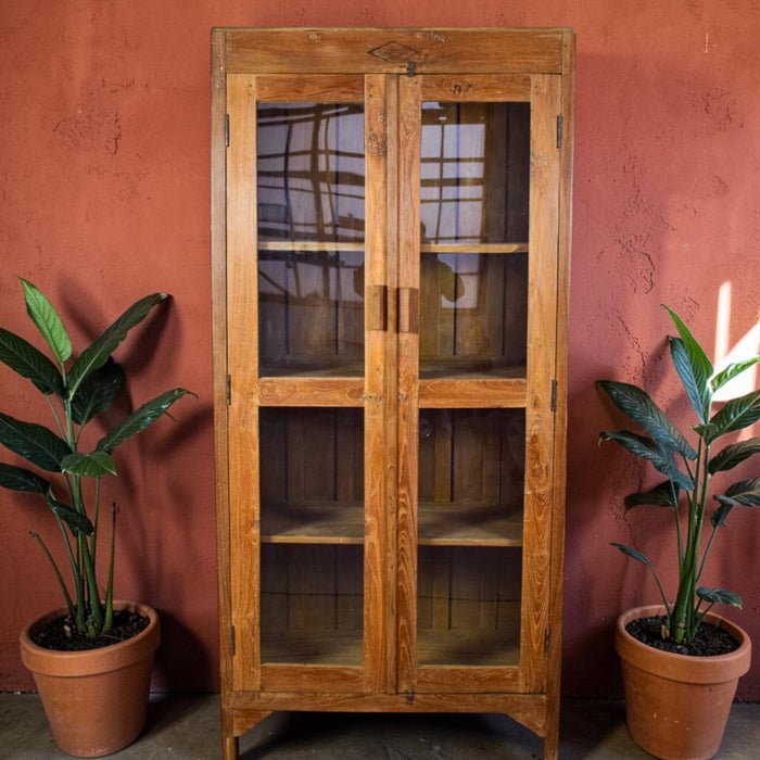 Vintage Wooden Rustic Cupboard Cabinet