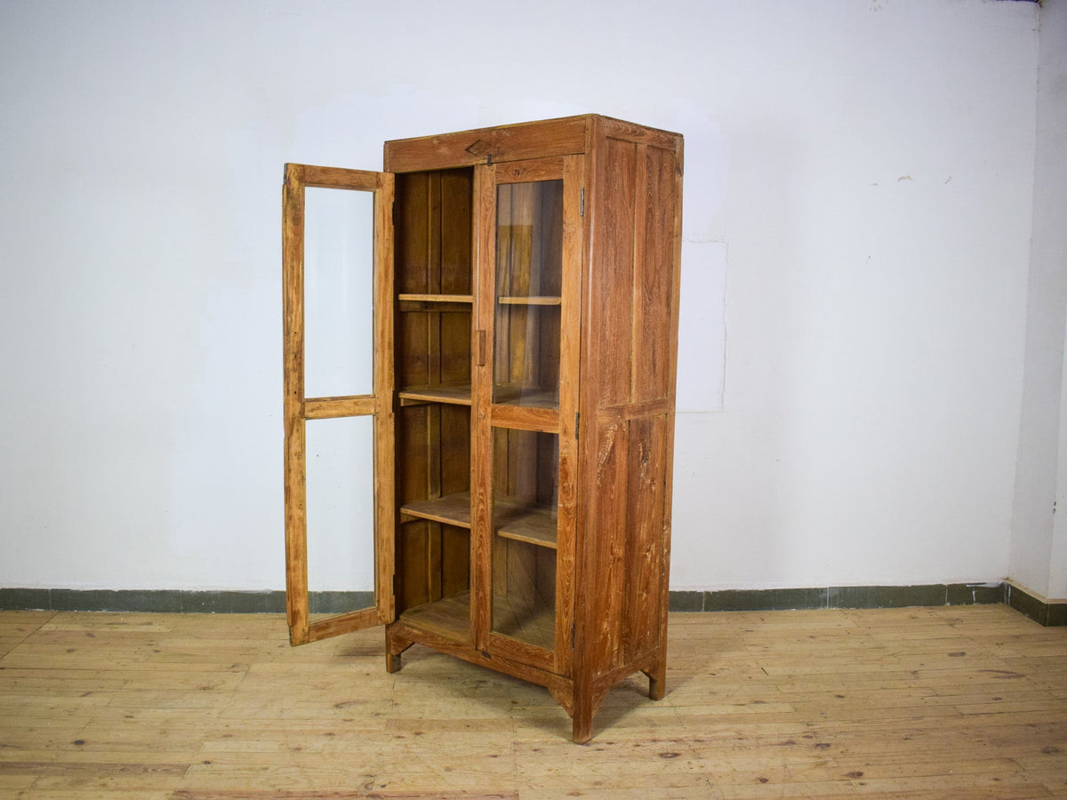 Vintage Wooden Rustic Cupboard Cabinet