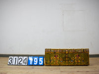 Vintage Indian Hand Painted Metal Travel Trunk Chest