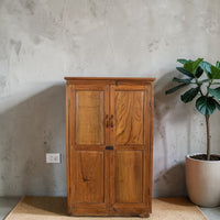 Vintage Rustic Teak Wood Cupboard Cabinet Storage