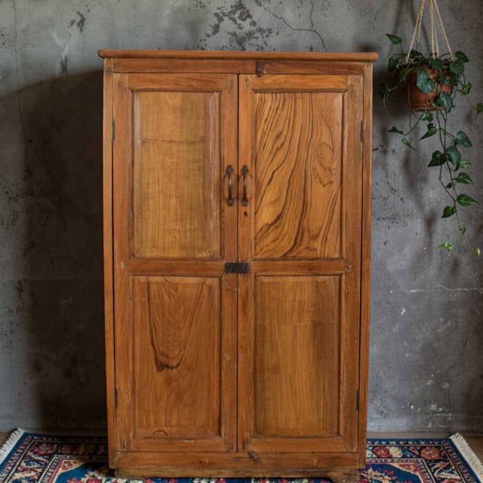 Vintage Rustic Wooden Cupboard Cabinet Storage
