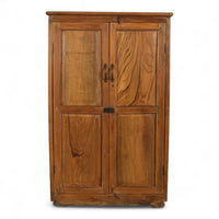Vintage Rustic Teak Wood Cupboard Cabinet Storage