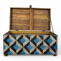 Hand Painted Vintage Chest Trunk Box