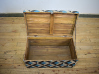 Hand Painted Vintage Chest Trunk Box