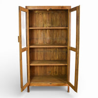 Vintage Wooden Rustic Cupboard Cabinet