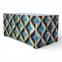 Hand Painted Vintage Chest Trunk Box