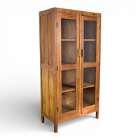 Vintage Wooden Rustic Cupboard Cabinet
