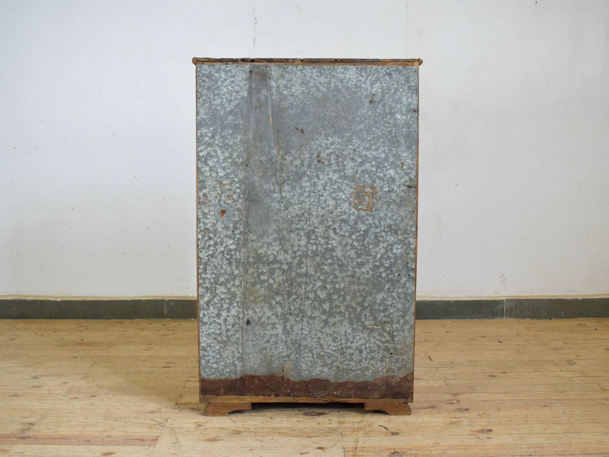 Vintage Rustic Teak Wood Cupboard Cabinet Storage