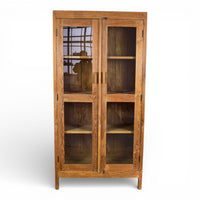 Vintage Wooden Rustic Cupboard Cabinet