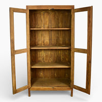 Vintage Wooden Rustic Cupboard Cabinet