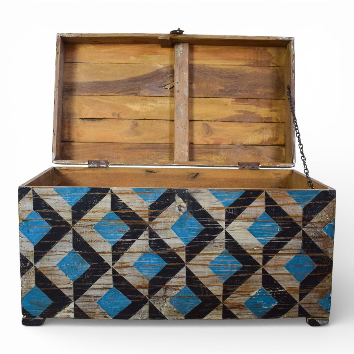 Hand Painted Vintage Chest Trunk Box