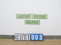 Hand Painted Vintage Design Wooden 'HERBS' Sign - SMALL 36 cm
